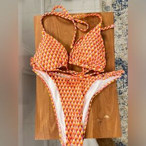 Wild fable high waisted string bikini - bottoms sz S, top sz M